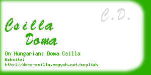 csilla doma business card